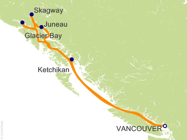 7 Night Alaska from Vancouver Cruise from Vancouver