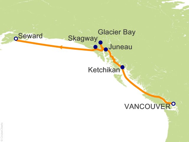 7 Night Glacier Discovery Northbound Cruise from Vancouver