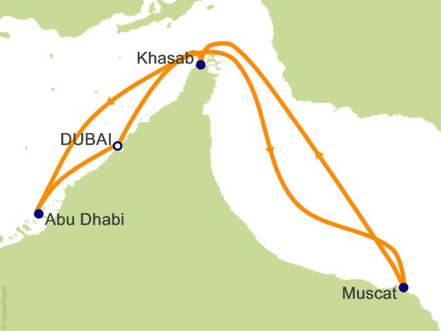 7 Night Arabian Gulf Cruise from Dubai