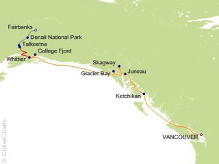13 Night Denali Explorer Tour KA6 Cruise and Land Tour from Vancouver