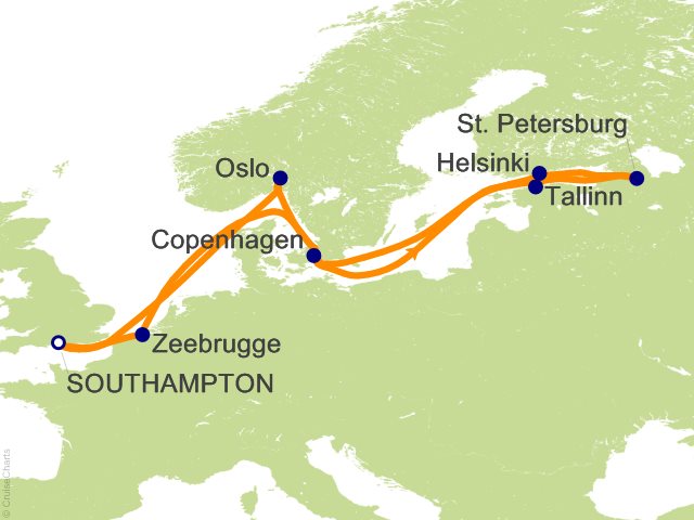 12 Night Baltic Cruise on Navigator of the Seas from Southampton