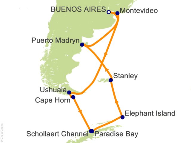 14 Night Antarctica Cruise from Buenos Aires