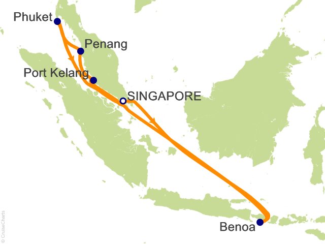 10 Night Malay Peninsula and Indonesia Cruise from Singapore