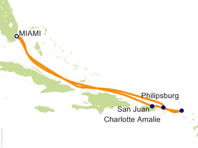 7 Night Eastern Caribbean Getaway Cruise from Miami