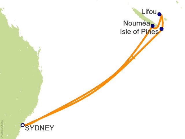 8 Night South Pacific Cruise from Sydney