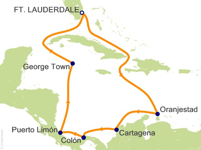 10 Night Panama Canal with Costa Rica and Caribbean Cruise from Fort Lauderdale
