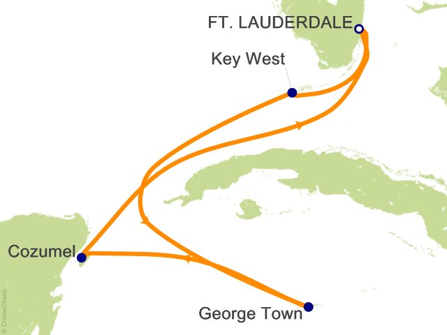 6 Night Mexico Key West and Grand Cayman Cruise