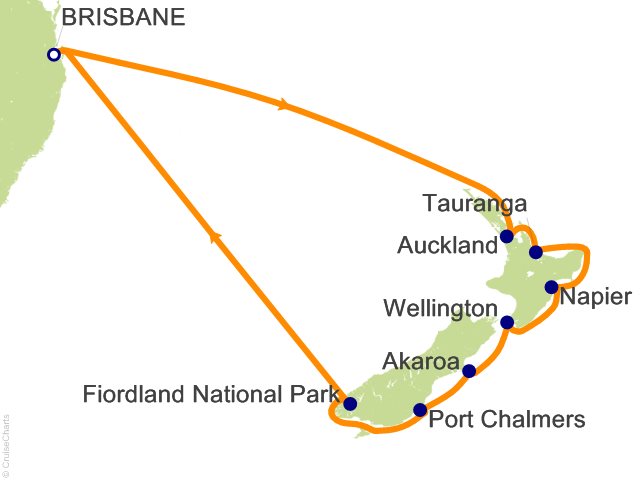 14 Night New Zealand Cruise from Brisbane