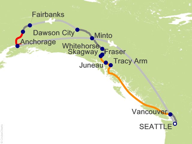 12 Night Yukon+Denali - Tour R4C from Seattle
