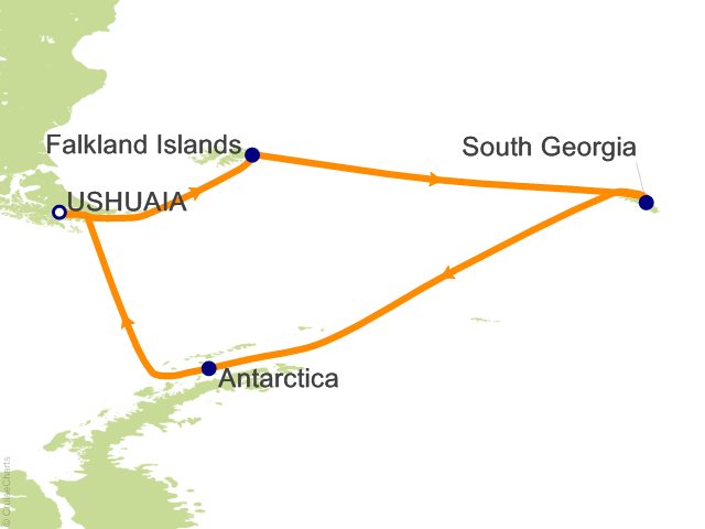 20 Night Antarctica  South Georgia and the Falkland Islands Cruise from Ushuaia
