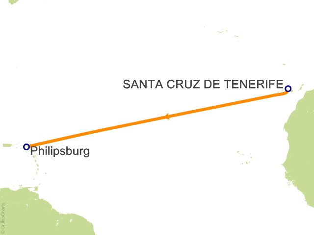 7 Night Transoceanic Cruise from Santa Cruz de Tenerife