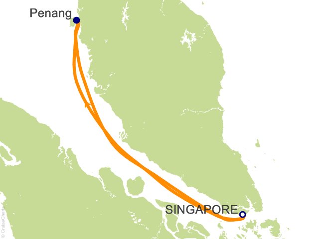 3 Night Weekend Cruise to Penang Cruise from Singapore