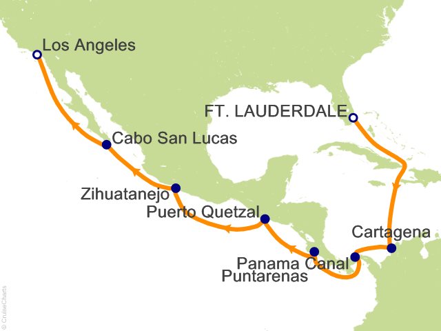 16 Night Caribbean and Central America Cruise from Fort Lauderdale