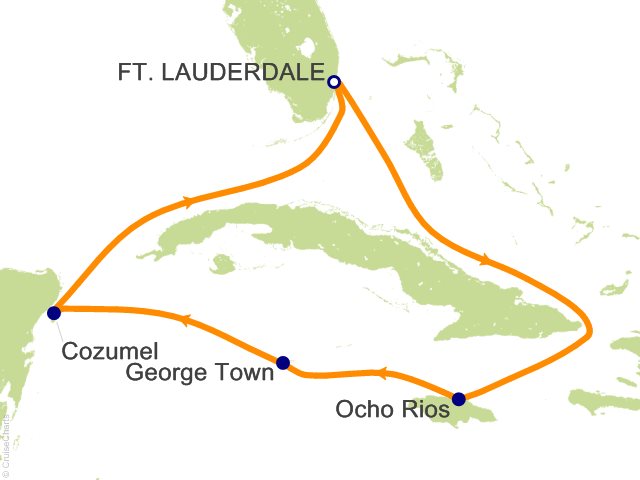 6 night western caribbean cruise from fort lauderdale