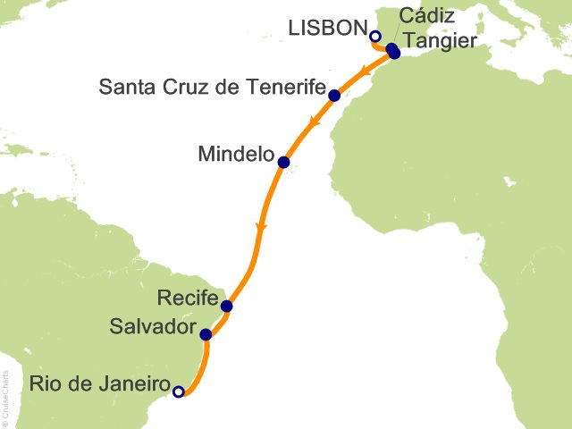 16 Night Continental Passage Cruise from Lisbon