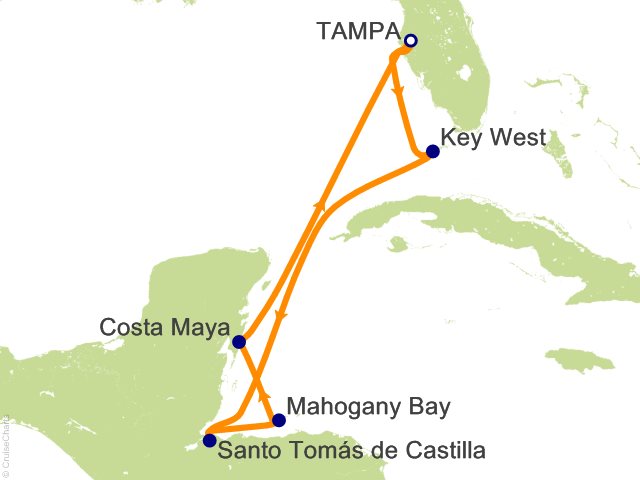 7 Night Western Caribbean Cruise from Tampa