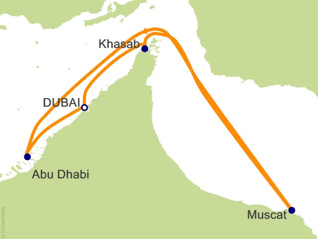 7 Night Arabian Gulf Cruise from Dubai