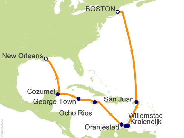 14 Night Caribbean Adventure from Boston Cruise from Boston