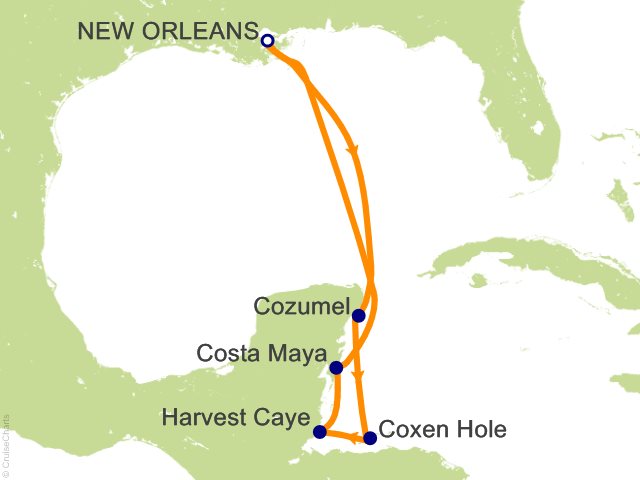 7 Night Western Caribbean from New Orleans Cruise from New Orleans