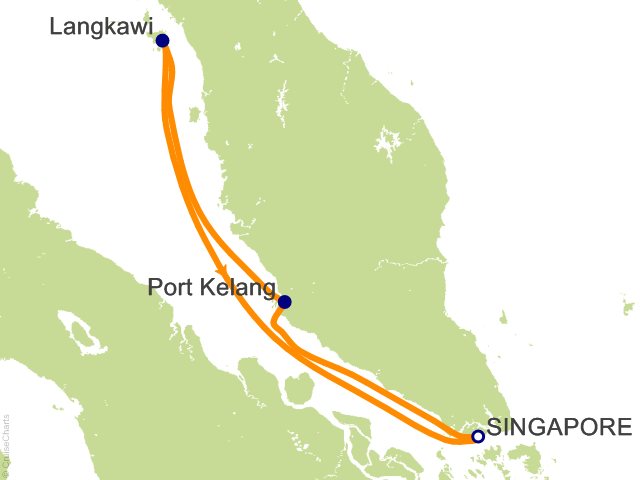 4 Night Port Klang and Langkawi Cruise from Singapore