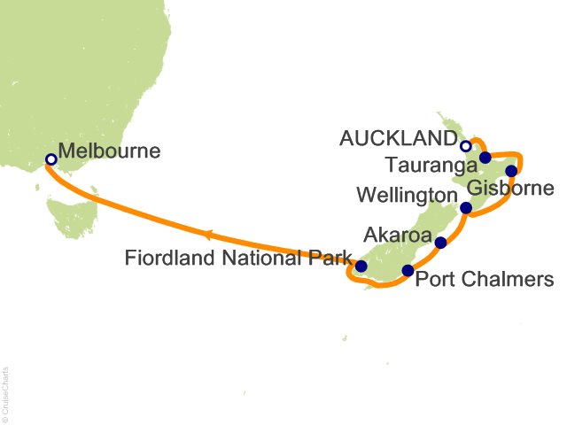 9 Night New Zealand Cruise from Auckland
