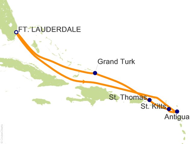8 Night Eastern Caribbean Explorer Cruise from Fort Lauderdale