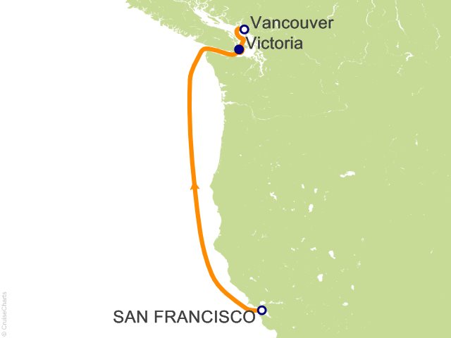3 Night Pacific Coastal Cruise from San Francisco