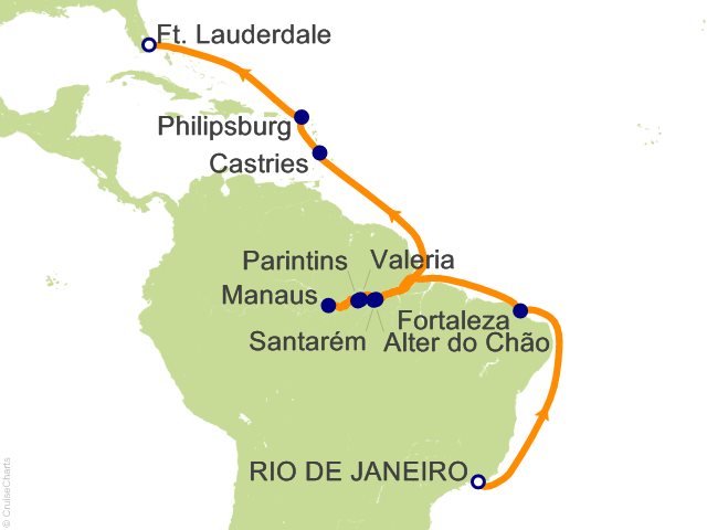 23 Night Amazon and Carnaval Explorer Cruise from Rio de Janeiro