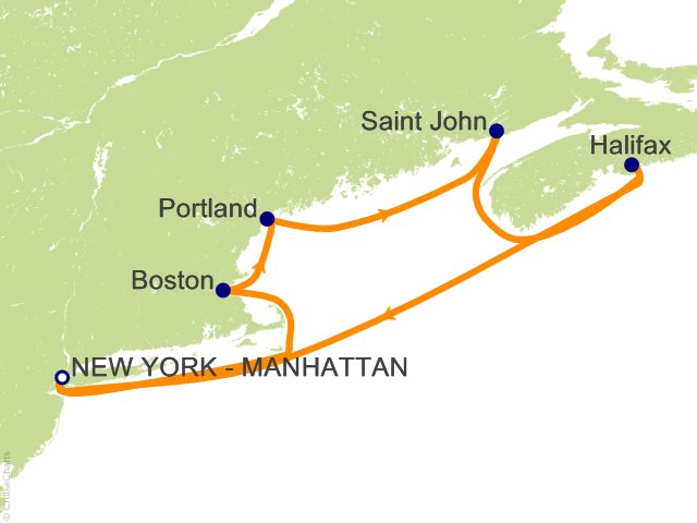 7 Night Canada and New England Cruise from New York