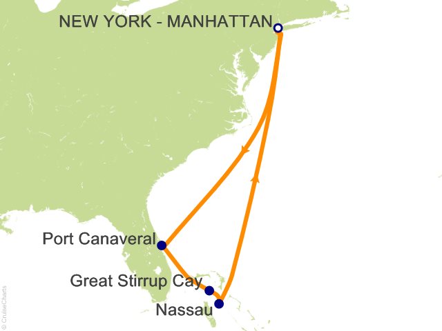 7 Night Bahamas and Florida Cruise from New York