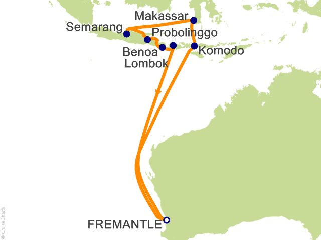 15 Night Indonesia Cruise from Fremantle