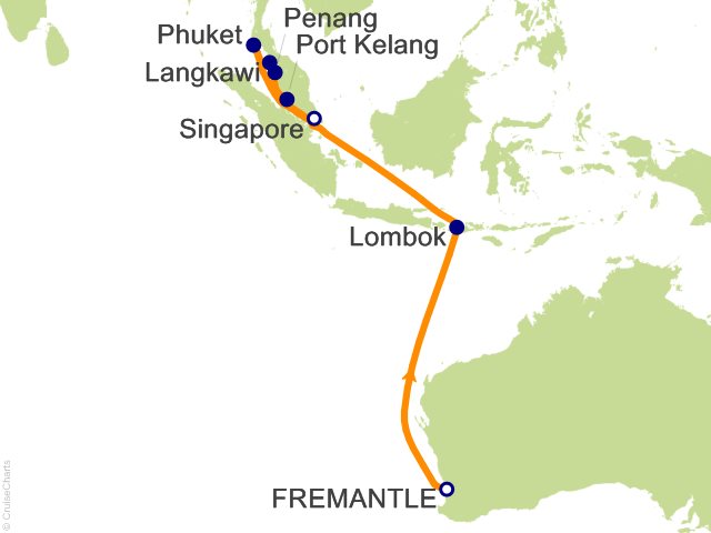 12 Night Treasures of Southeast Asia Cruise from Fremantle