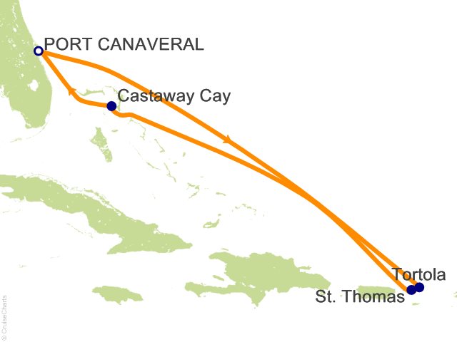 7 Night Eastern Caribbean Cruise from Port Canaveral