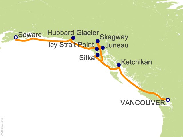 8 Night Alaska Northern Glacier Cruise from Vancouver