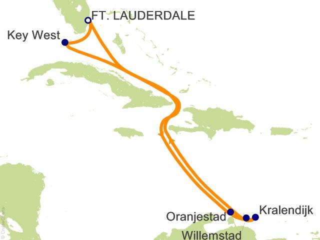 10 Night Dutch Antilles Caribbean Cruise from Fort Lauderdale