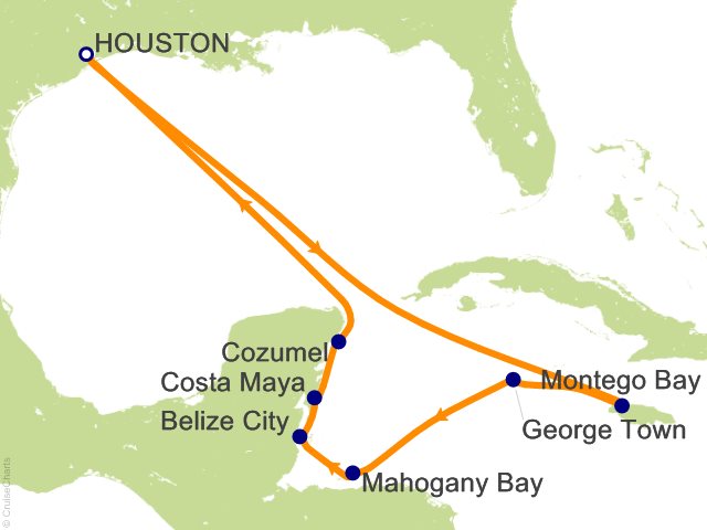 10 Night Western Caribbean Collection Cruise from Houston