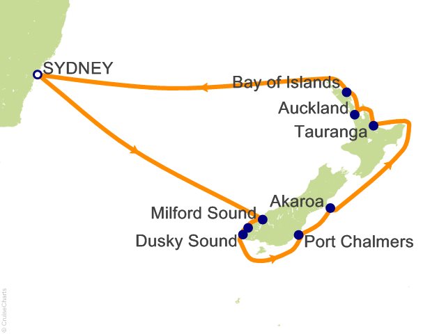 13 Night New Zealand Cruise from Sydney