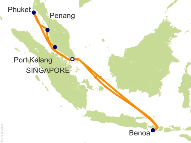 12 Night Indonesia and Malaysia Cruise from Singapore