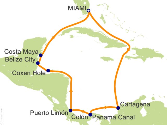 11 Night Panama Canal Round trip from Miami Cruise from Miami