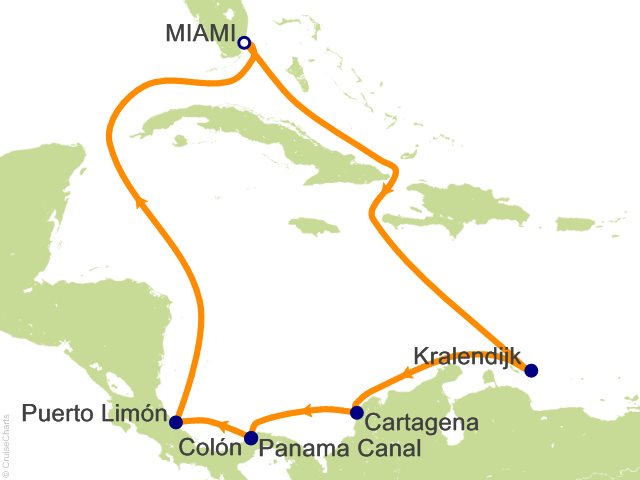 10 Night Panama Canal Round trip from Miami Cruise from Miami