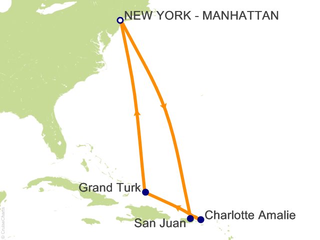 8 Night Eastern Caribbean Cruise from New York