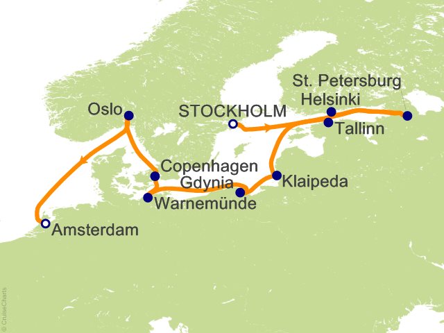 12 Night Whimsical Waterways Cruise from Stockholm