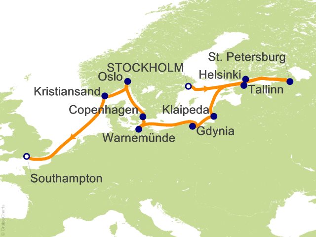 12 Night Old World Treasures Cruise from Stockholm