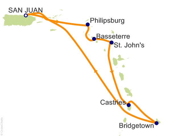 7 Night Southern Caribbean Cruise from San Juan
