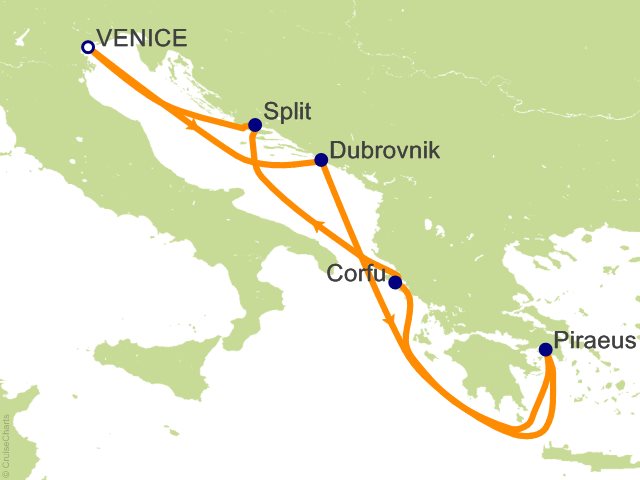 6 Night Croatia and Greece Cruise from Venice