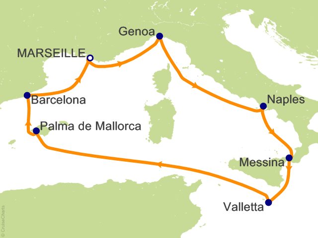 7 Night Mediterranean Cruise from Marseille