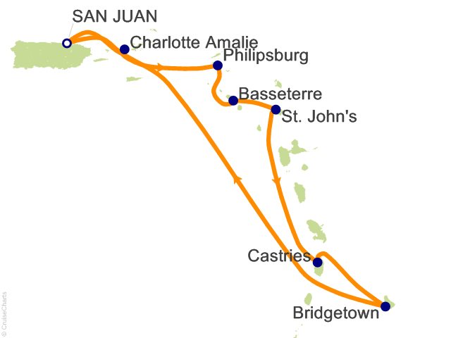 8 Night Southern Caribbean Cruise from San Juan