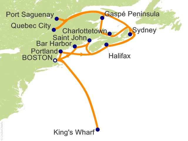 21 Night Bermuda  Canada and New England from Boston Cruise from Boston