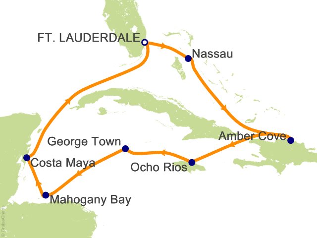 10 Night The Magical Caribbean Cruise from Fort Lauderdale