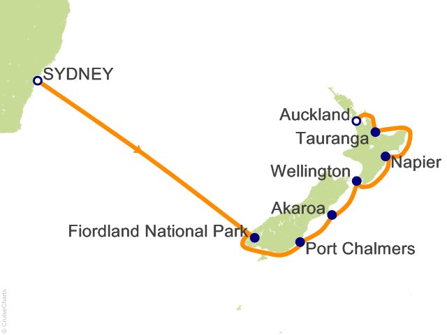 9 Night Australia and New Zealand Cruise from Sydney